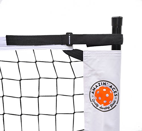 Amazin-Aces-Portable-Pickleball-Net-Premium-Net-Set-Includes-Easy-Snap-Metal-Frame-Tension-Strap-Net-Carry-Bag-for-Easy-Carry-Regulation-Size-Pickle-Ball-Net-0-2