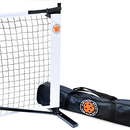 Amazin-Aces-Portable-Pickleball-Net-Premium-Net-Set-Includes-Easy-Snap-Metal-Frame-Tension-Strap-Net-Carry-Bag-for-Easy-Carry-Regulation-Size-Pickle-Ball-Net-0