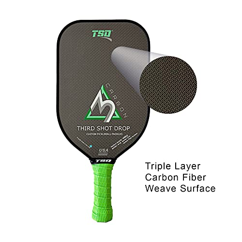 Third-Shot-Drop-Special-Edition-Series-Pickleball-Paddle-Triple-Layer-Carbon-Fiber-Diamond-Weave-Surface-0-0